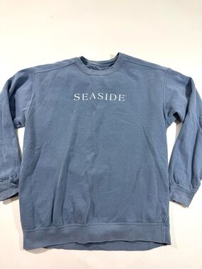 The Seaside Style Pullover Sweatshirt Blue